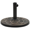 Vidaxl Parasol Foot environ 19 kg en bronze en polyresin -colore