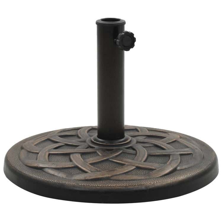 Vidaxl Parasol Foot environ 19 kg en bronze en polyresin -colore