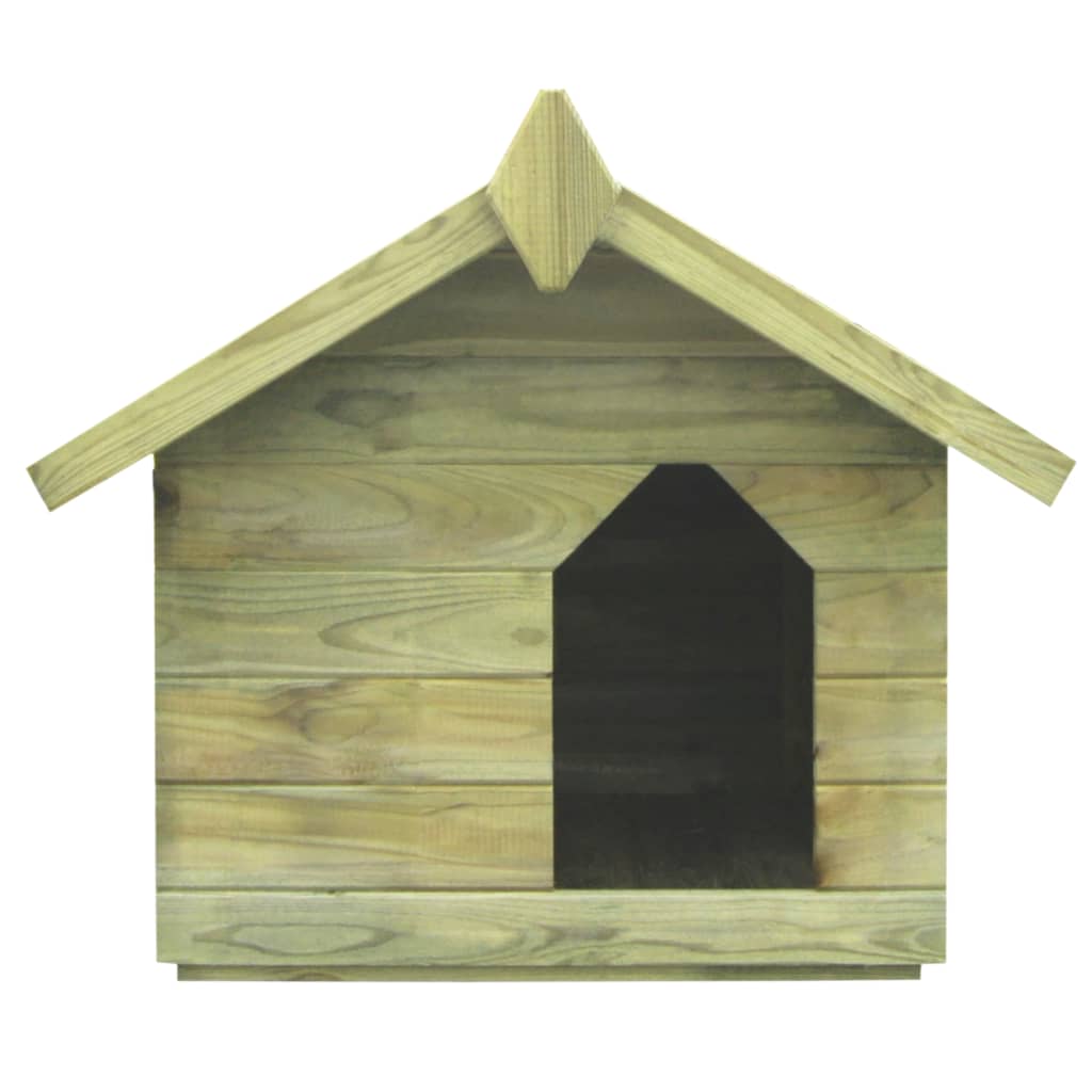 Vidaxl Dog Loft avec toit plié imprégné de pin