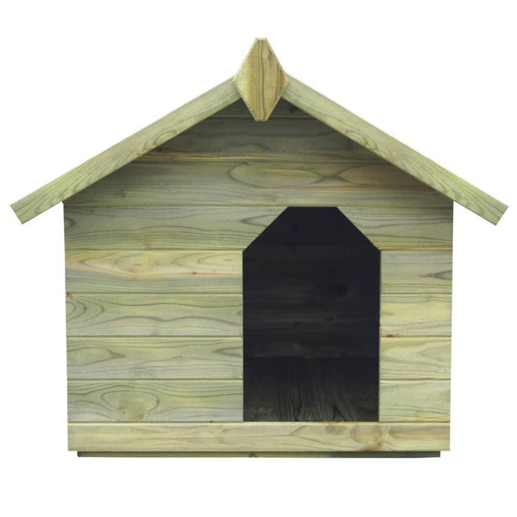 Vidaxl Dog Loft pour jardin avec toit pliant de pin imprégné