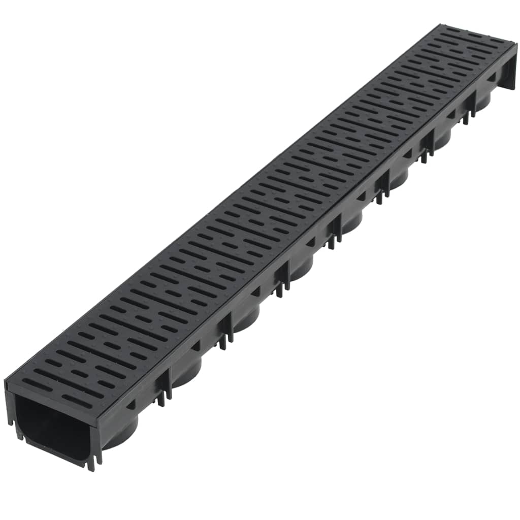 Gouttières de drainage vidaxl 2 m plastique