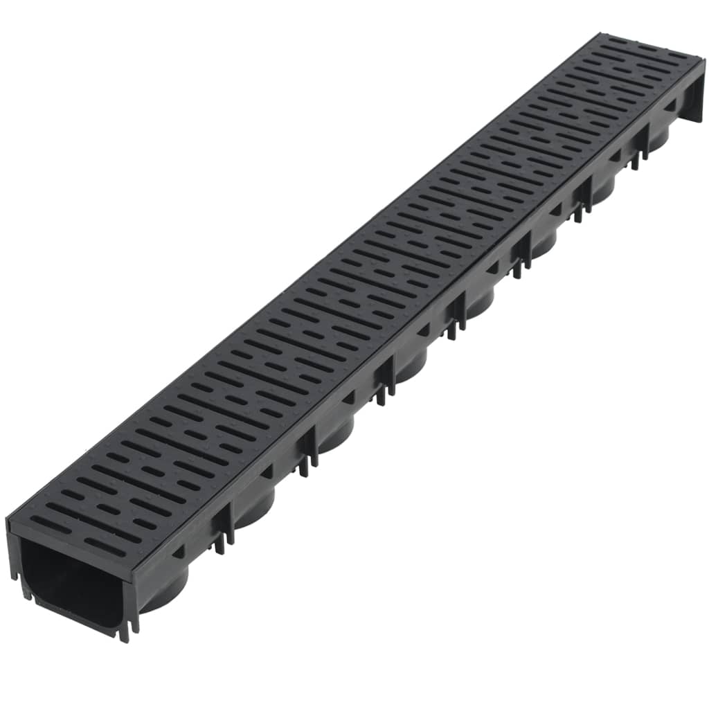 Gouttières de drainage vidaxl 3 m plastique