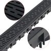Gouttières de drainage vidaxl 4 m plastique