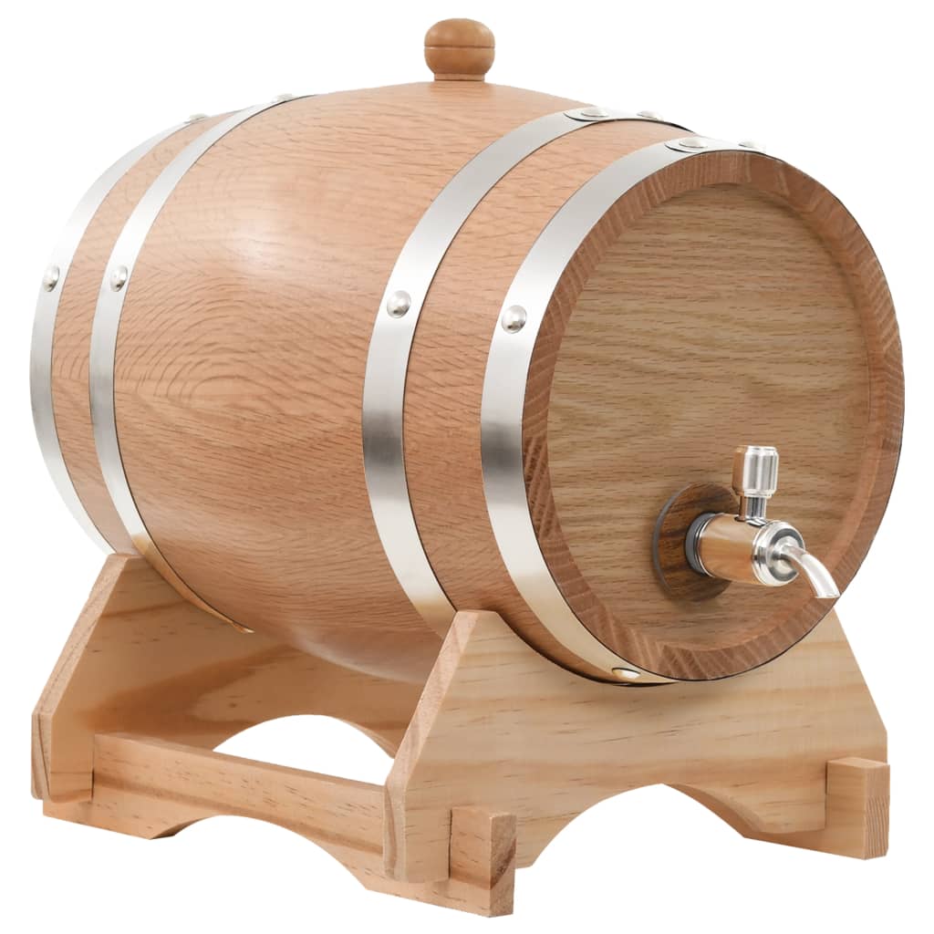 Baril de vin vidaxl avec un chêne solide Tap 6 L