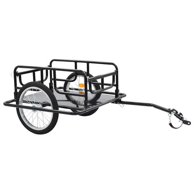 Vidaxl Bicycle Trailer 130x73x48,5 cm en acier noir