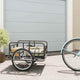 Vidaxl Bicycle Trailer 130x73x48,5 cm en acier noir