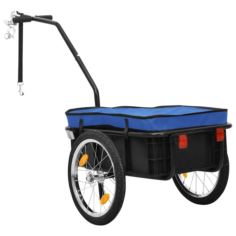 Vidaxl Trailer à vélo Treket Car 155x60x83 cm en acier bleu