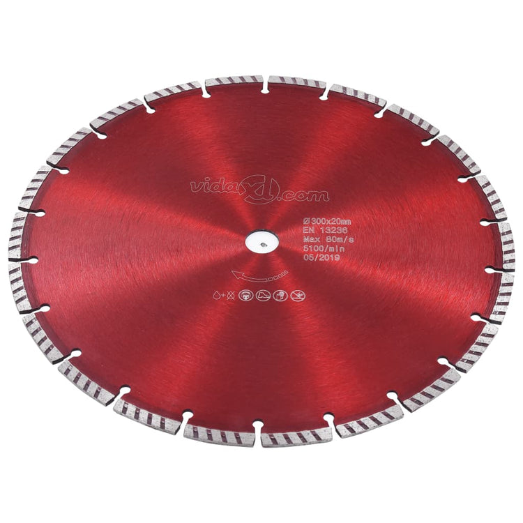Blade de scie à diamant Vidaxl avec acier turbo 300 mm