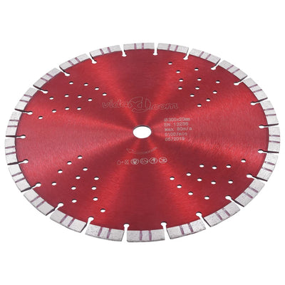 Blade de scie à diamant Vidaxl avec turbo et trous 300 mm en acier