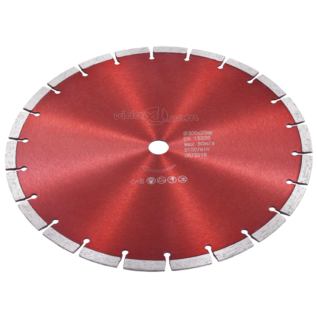 Vidaxl Diamond Saw Feuille de 300 mm en acier