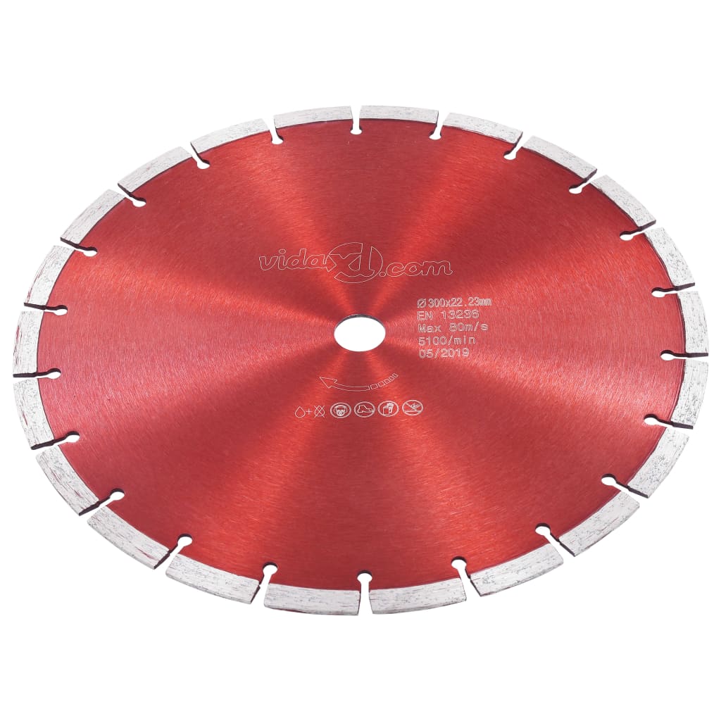 Vidaxl Diamond Saw Feuille de 300 mm en acier