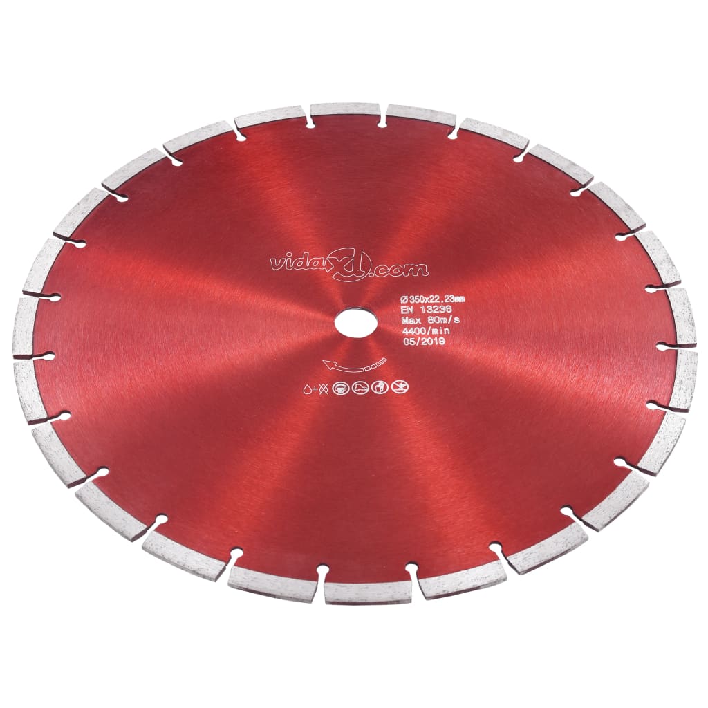 Vidaxl Diamond Saw Feuille de 350 mm en acier