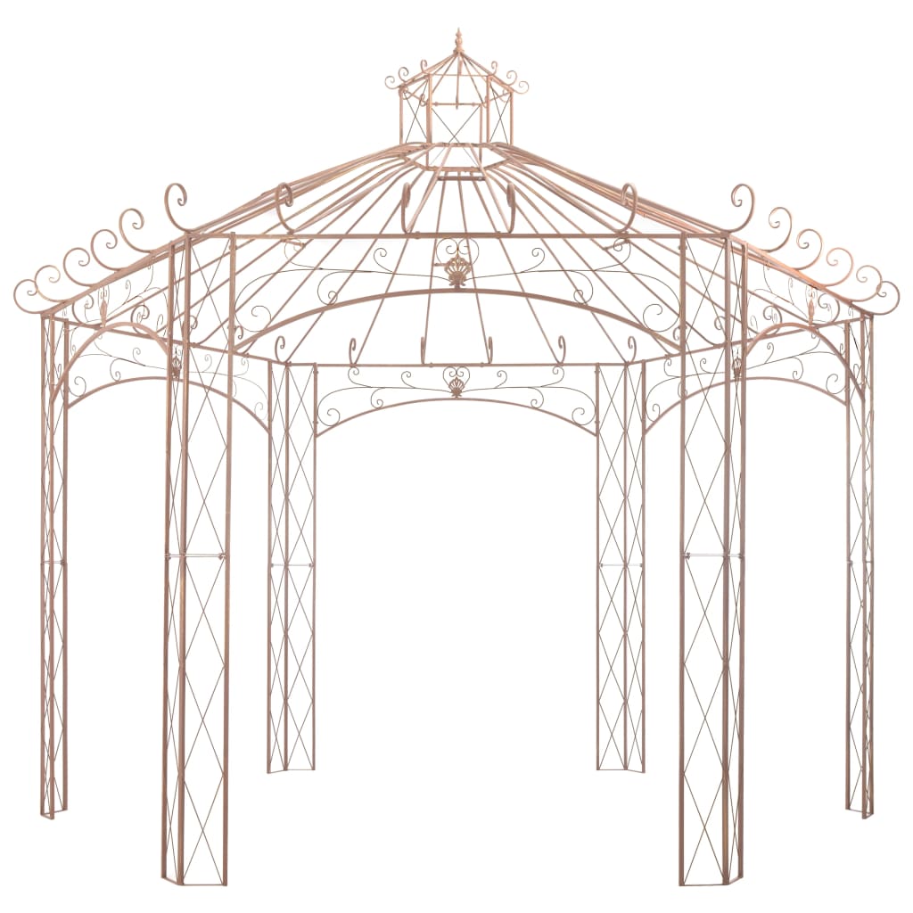 Vidaxl Garden Pavilion 4 m Fer antique Brown