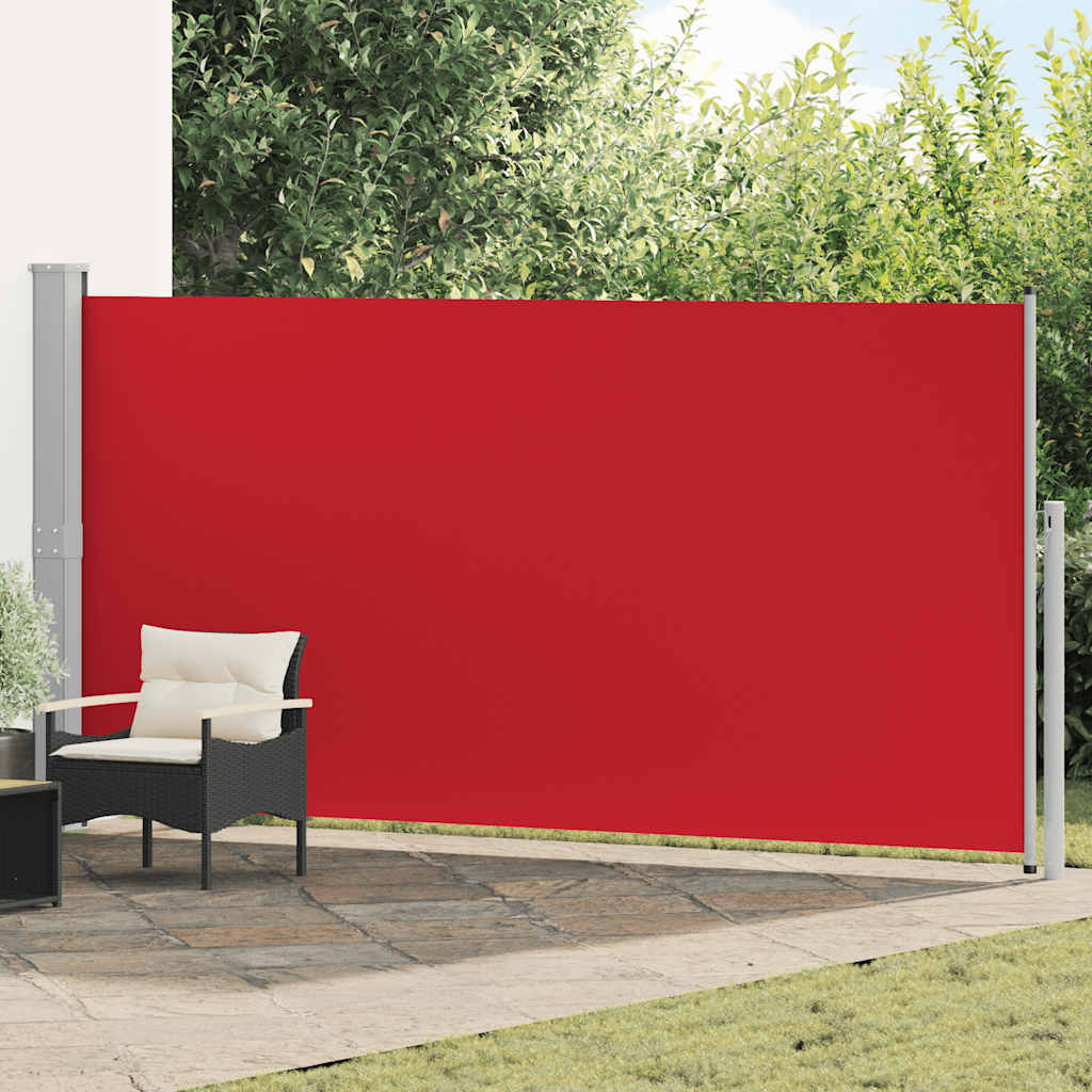 Pare-brise Vidaxl extensible 160x500 cm rouge