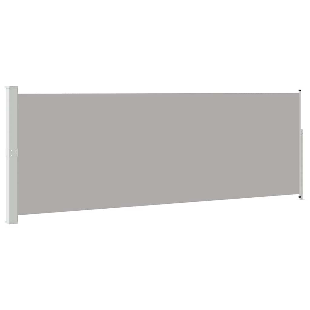 Pare-brise Vidaxl extensible 160x500 cm gris