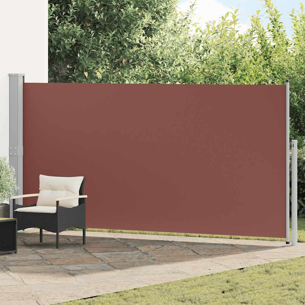 Vidaxl côté canopée extensible 160x500 cm brun
