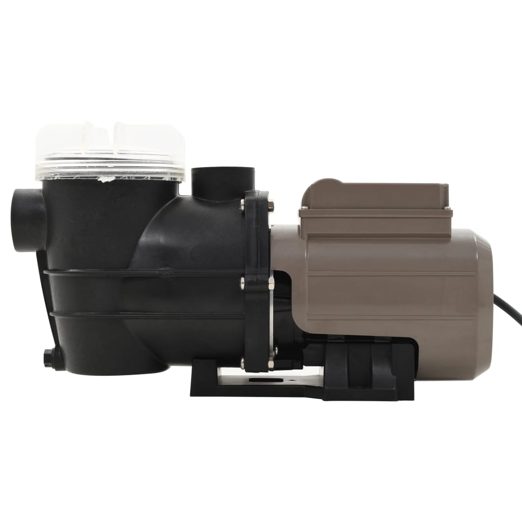 Pompe de piscine Vidaxl avec minuterie 0,25 ch 8000 l U noir