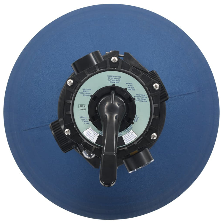 Vidaxl Filtre de sable de piscine avec soupape à 6 positions 560 mm bleu