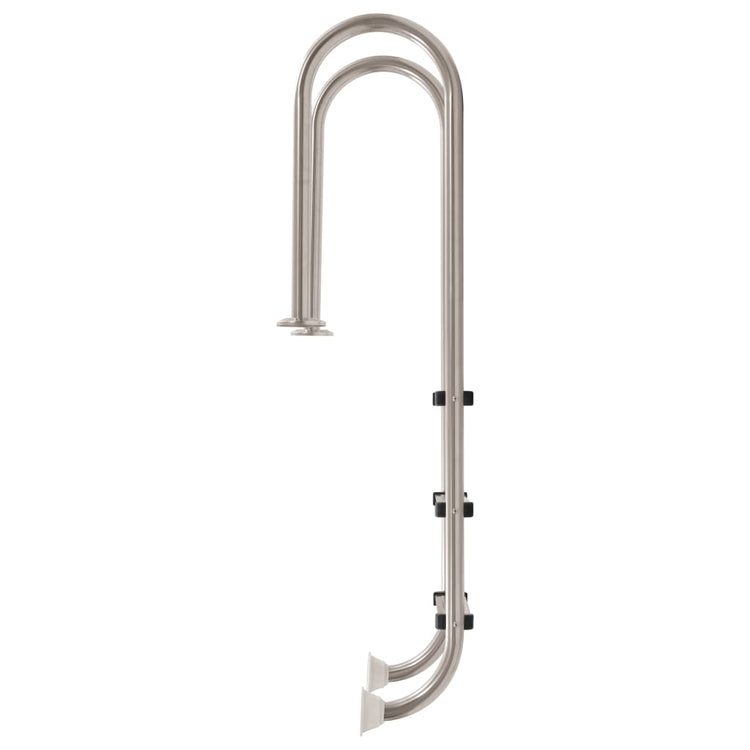 Échelle de piscine Vidaxl avec 3 sports en acier inoxydable de 120 cm 304