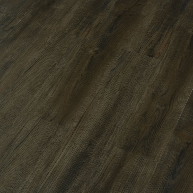 Planchers de plancher vidaxl auto-adhésif 4,46 m² 3 mm en PVC brun foncé