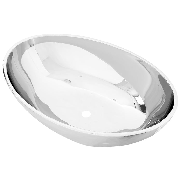 Vidaxl Washbasin 40x33x13,5 cm Cerrame Silver Colored