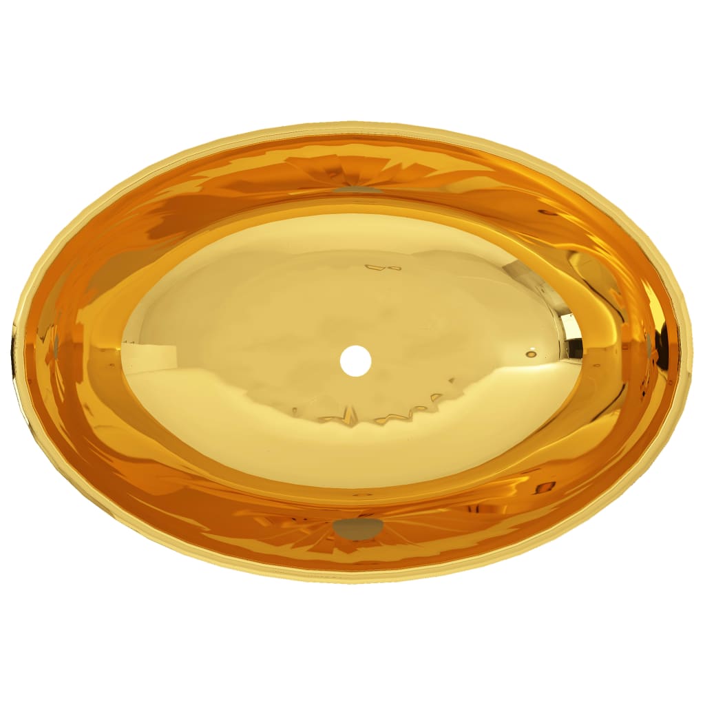Vidaxl Washbasin 40x33x13,5 cm Céramique or de couleur