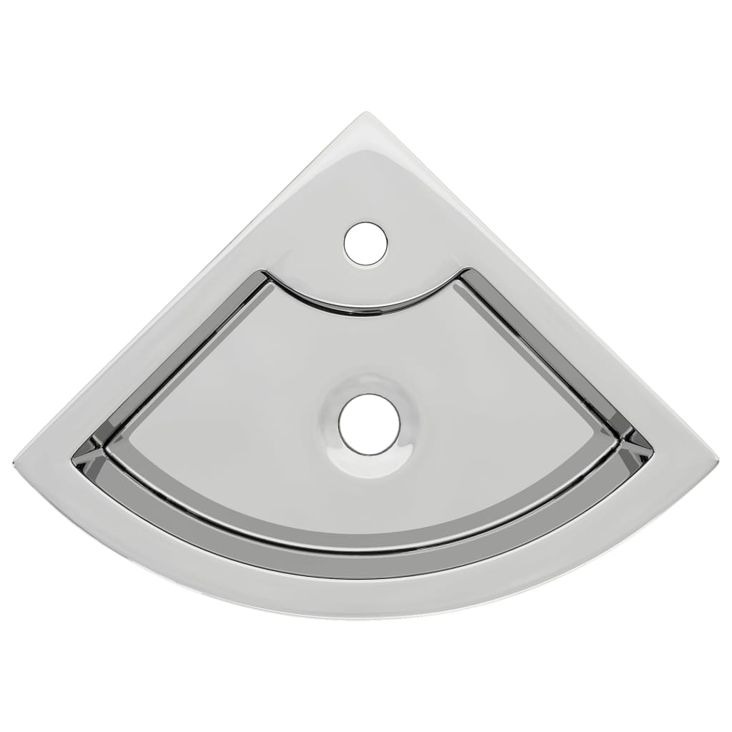 Vidaxl Washingin avec atterrissage 45x32x12,5 cm en céramique argent couleur