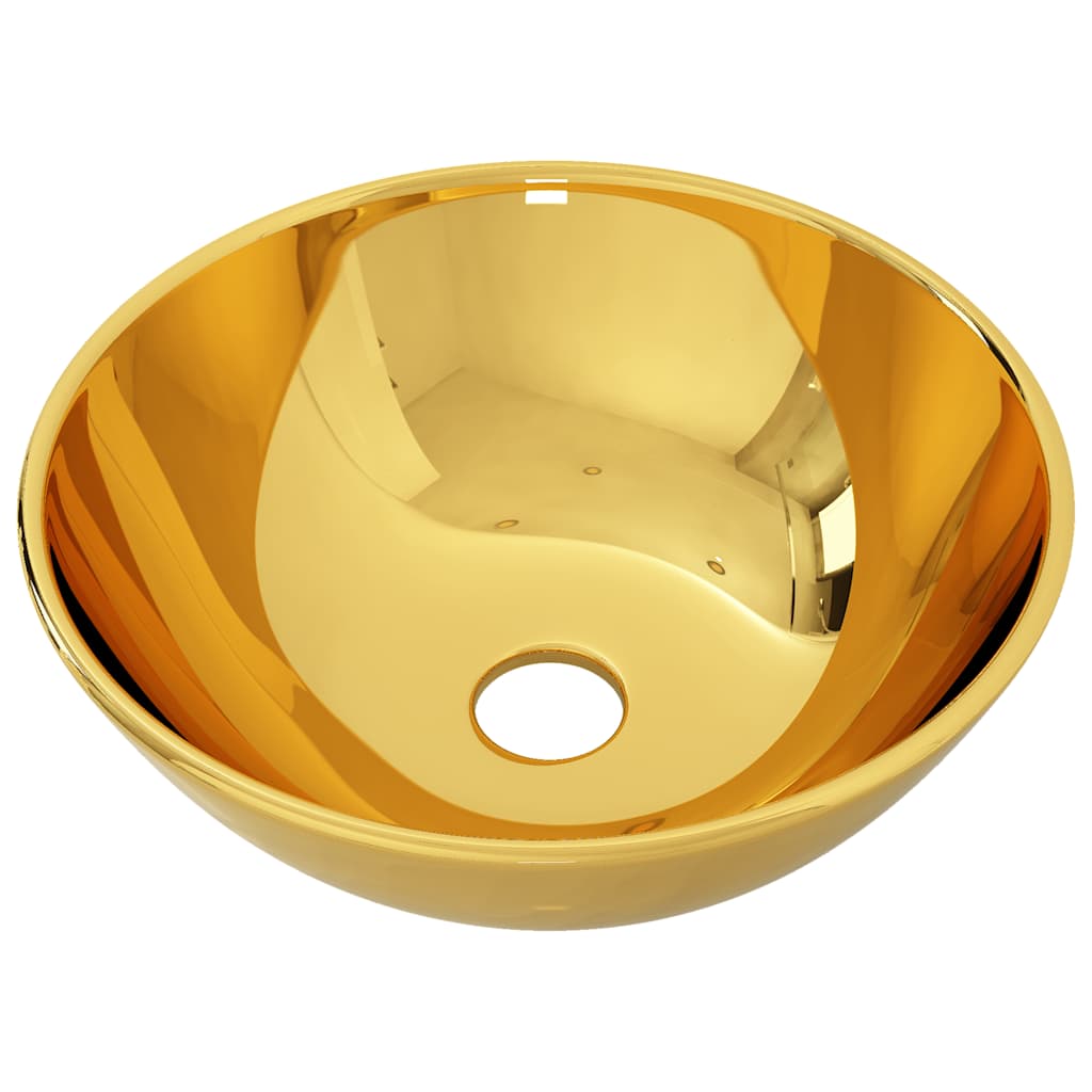 Vidaxl Washbasin 28x10 cm en céramique or de couleur