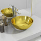 Vidaxl Washbasin 28x10 cm en céramique or de couleur