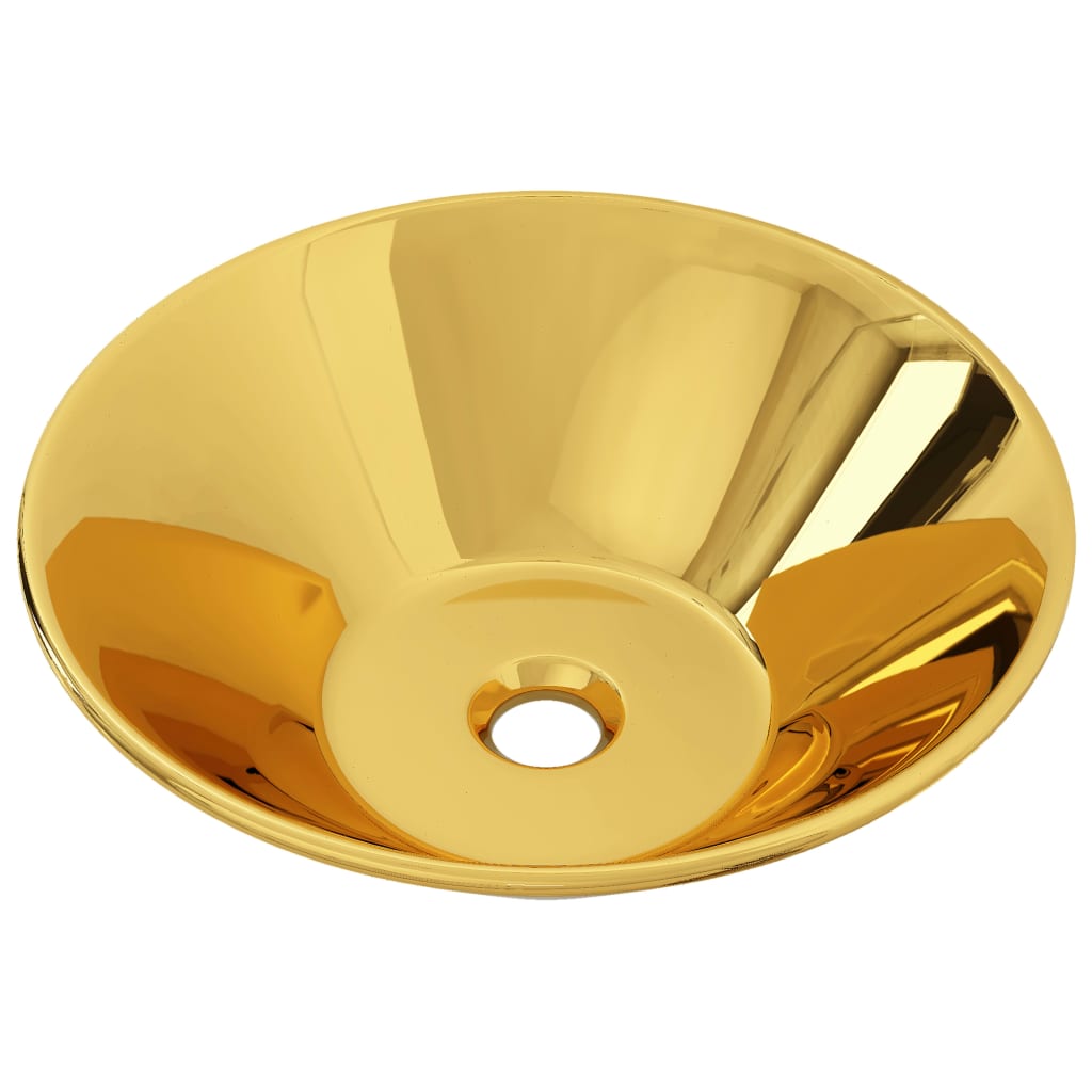 Vidaxl Washbasin 42x14 cm Céramique or de couleur