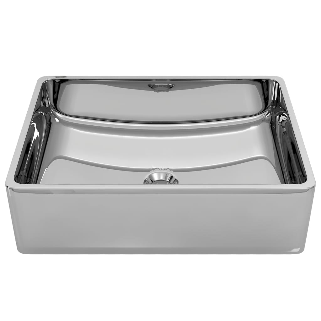 Vidaxl Washbasin 41x30x12 cm en céramique argent coloré