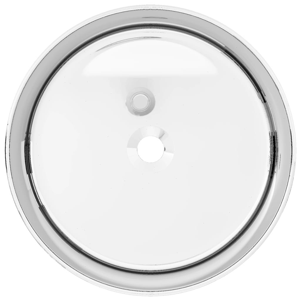 Vidaxl Washbasin 40x15 cm Ceramic Silver Colored