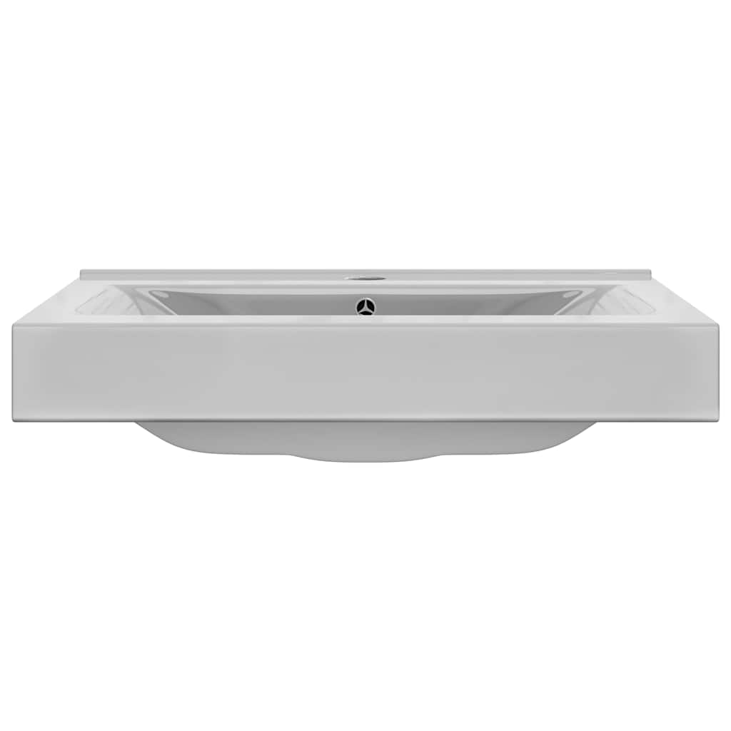 Vidaxl Washingin avec atterrissage 60x46x16 cm en céramique argenté de couleur