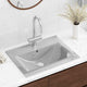 Vidaxl Washingin avec atterrissage 60x46x16 cm en céramique argenté de couleur