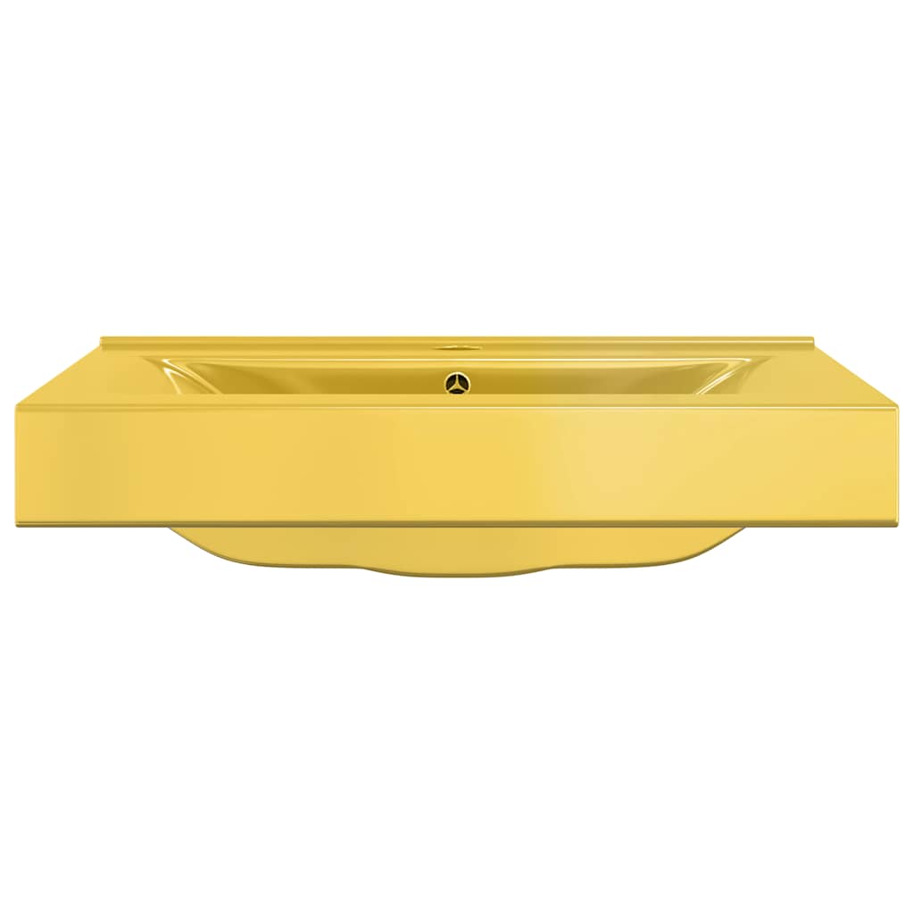 Vidaxl Washingin avec atterrissage 60x46x16 cm en or de couleur en or