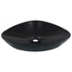 Vidaxl Washbasin 58.5x39x14 cm Black en céramique