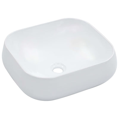 Vidaxl Washbasin 44.5x39.5x14.5 cm blanc céramique