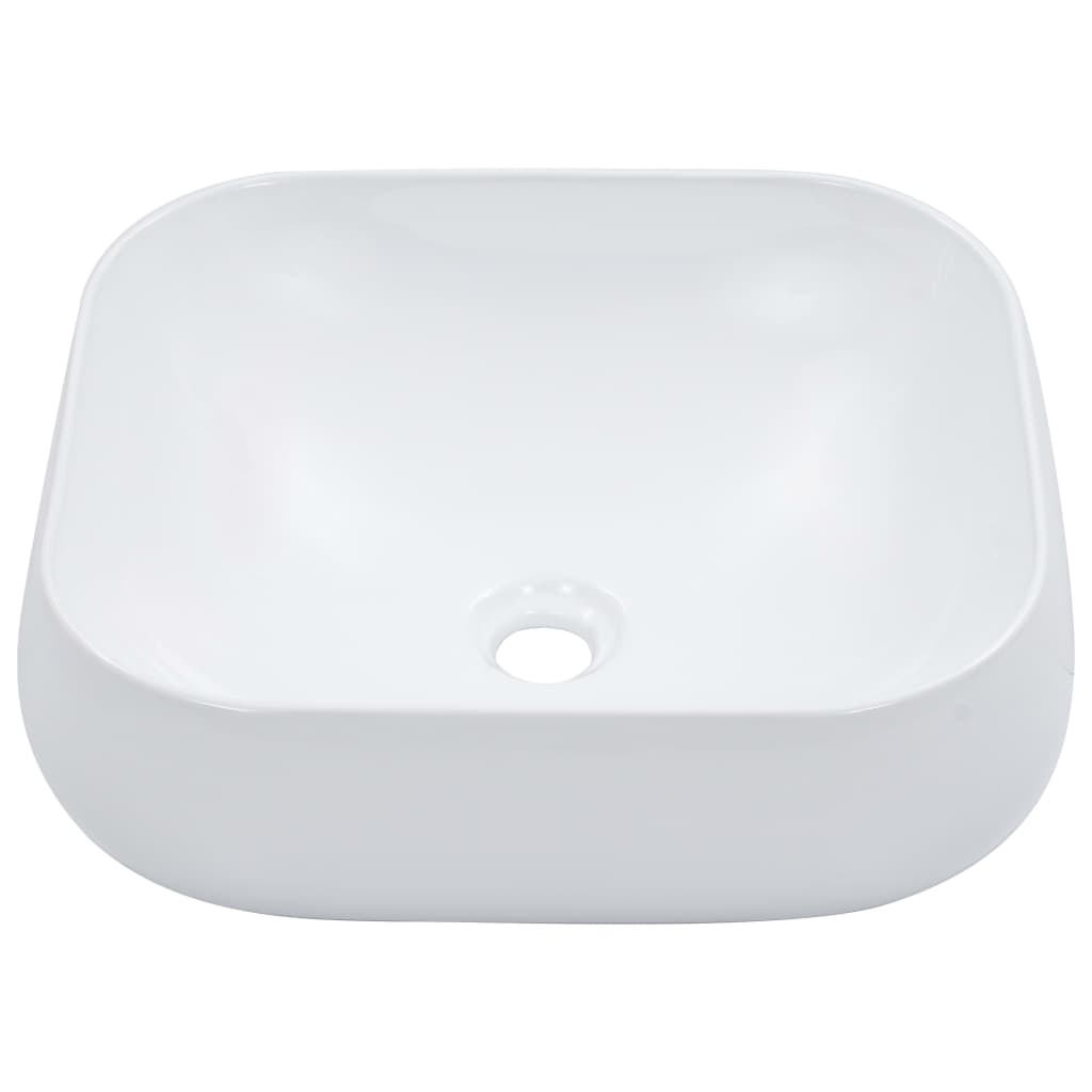 Vidaxl Washbasin 44.5x39.5x14.5 cm blanc céramique