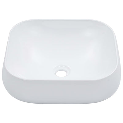 Vidaxl Washbasin 44.5x39.5x14.5 cm blanc céramique