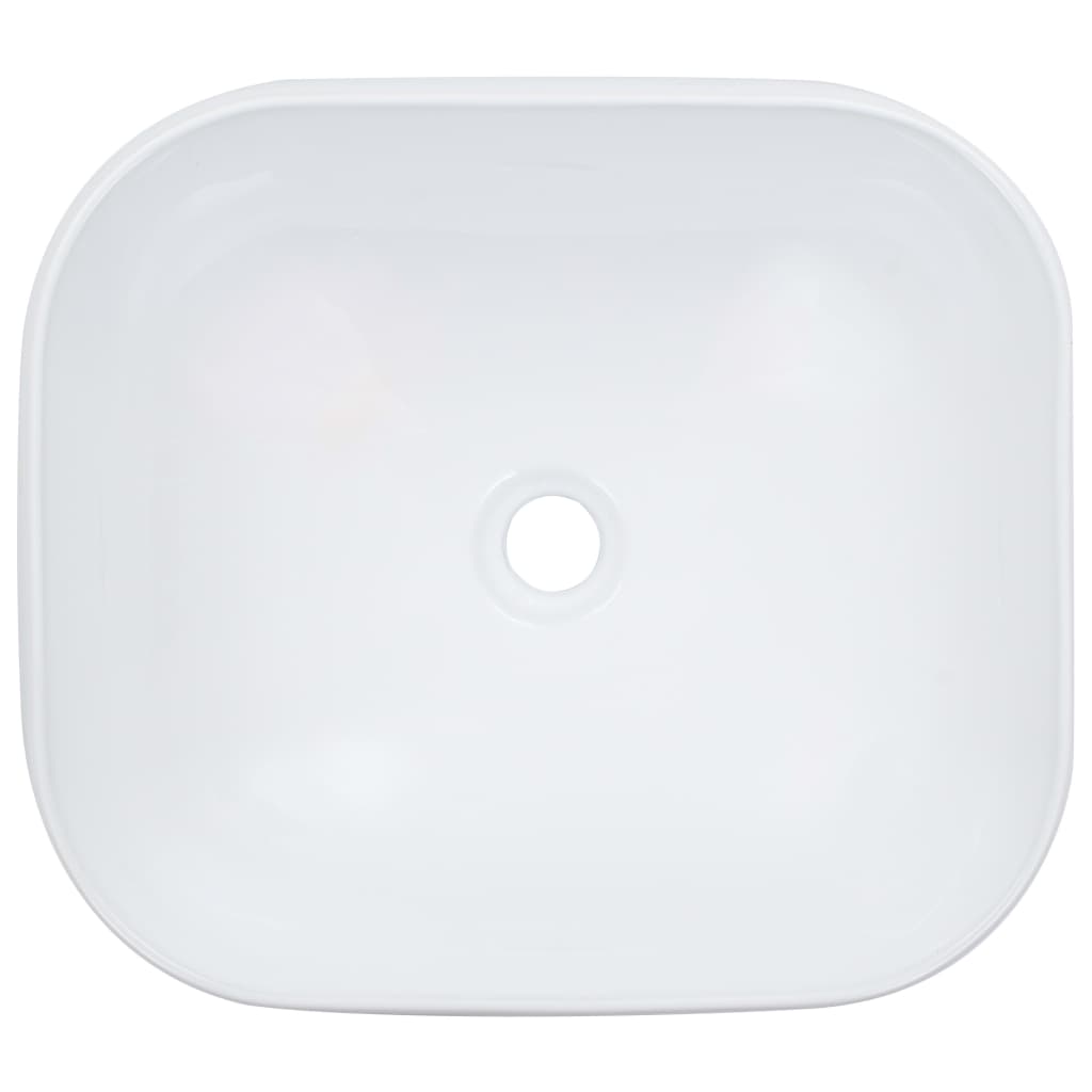 Vidaxl Washbasin 44.5x39.5x14.5 cm blanc céramique