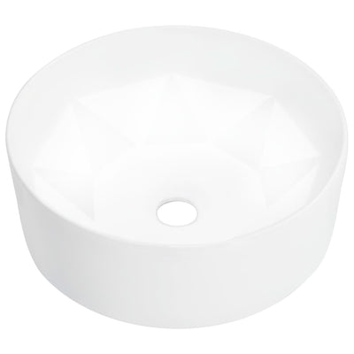 Vidaxl Washbasin 36x14 cm Céramique blanc