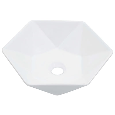 Vidaxl Washbasin 41x36.5x12 cm Céramique blanc