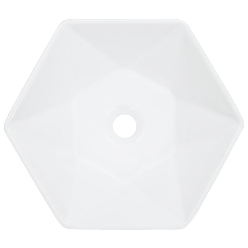 Vidaxl Washbasin 41x36.5x12 cm Céramique blanc