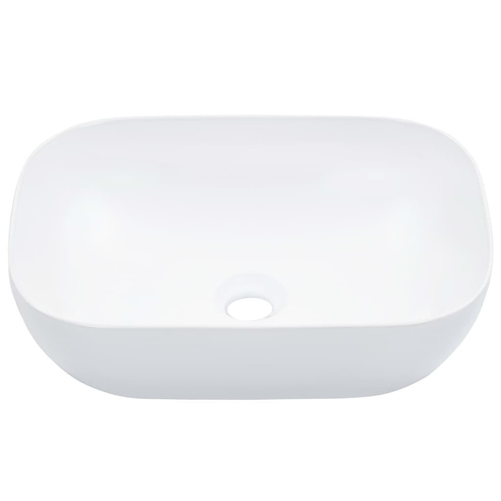 Vidaxl Washbasin 45.5x32x13 cm Céramique blanc