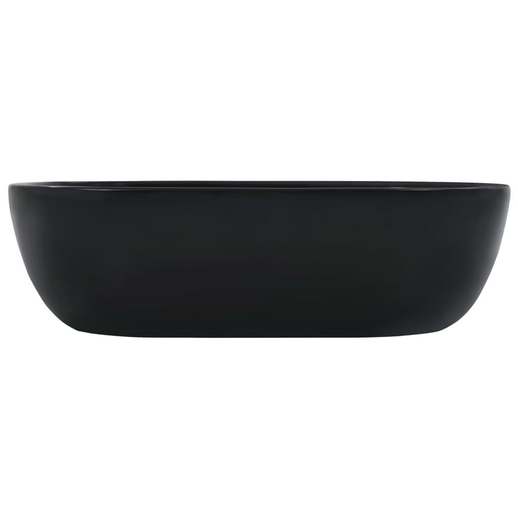Vidaxl Washbasin 45.5x32x13 cm Black en céramique