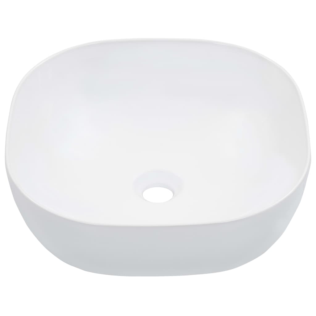 Vidaxl Washbasin 42.5x42.5x14,5 cm Céramique blanc