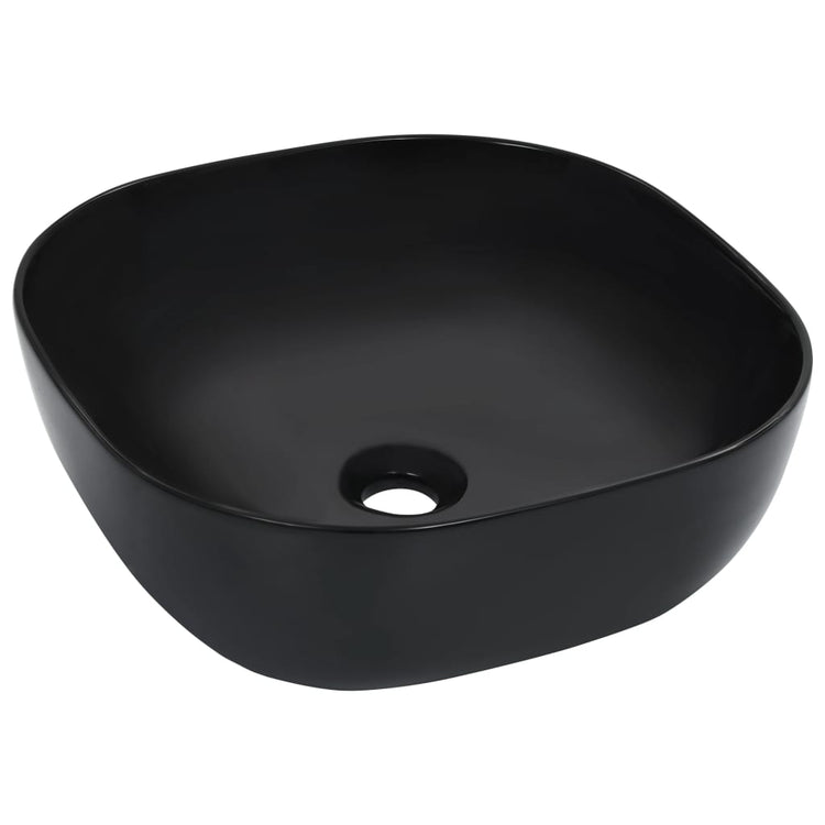 Vidaxl Washbasin 42.5x42.5x14,5 cm Black en céramique
