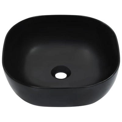 Vidaxl Washbasin 42.5x42.5x14,5 cm Black en céramique