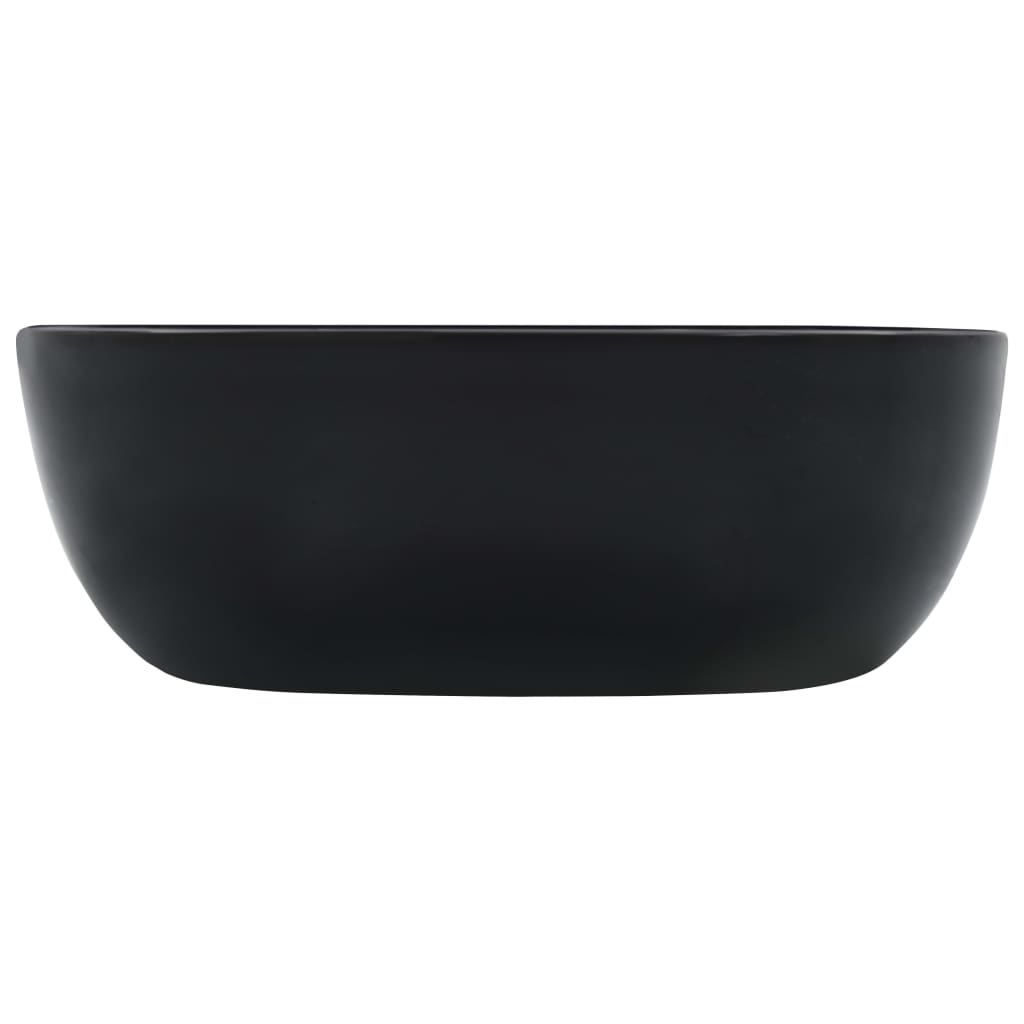 Vidaxl Washbasin 42.5x42.5x14,5 cm Black en céramique