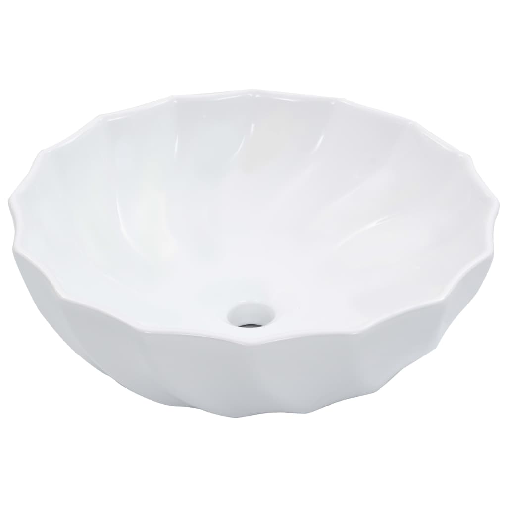 Vidaxl Washbasin 46x17 cm Céramique blanc